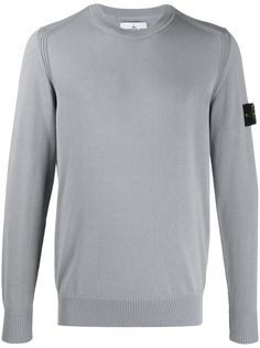 Stone Island logo patch jumper