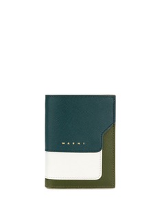 Marni кошелек в стиле колор-блок с логотипом