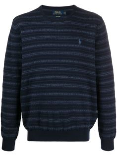Ralph Lauren intarsia-knit branded jumper