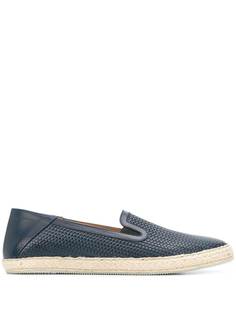 Moreschi embossed woven slippers