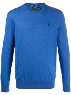 Ralph Lauren logo-embroidered crew neck jumper