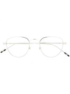 Montblanc polished round-frame glasses