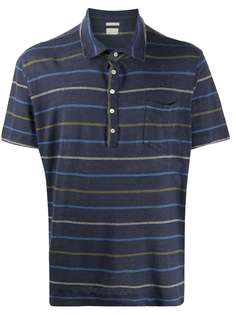 Massimo Alba linen striped print polo shirt