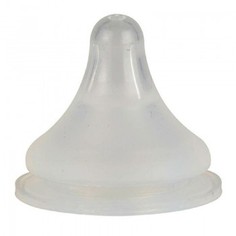 Соска Pigeon Перистальтик Плюс для бутылочек с широким горлышком, размер M (3+ мес.), 2 шт., прозрачный