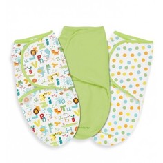 Конверт на липучке Summer Infant Swaddleme ABC Animals, S-M, 3 шт.