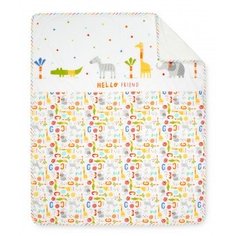 Покрывало Mothercare "Друзья", 120х100 см, белый
