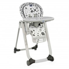 Стульчик для кормления Chicco Polly Progress Anthracite 4W, серый