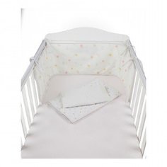 Набор для кроватки с бампером, розовый Mothercare