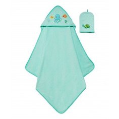 Полотенце с капюшоном "Осьминог" и рукавичка Mothercare