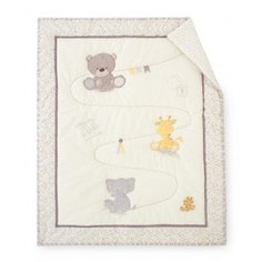 Одеяло стеганое "Медвежонок", 120x100 см, кремовый Mothercare