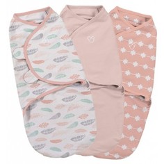 Конверты на липучке SwaddleMe, розовый, S/M, 3 шт. Summer Infant