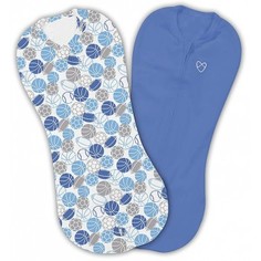 Конверты на молнии Swaddlepod, синий, S, 2 шт. Summer Infant