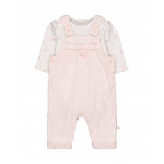 Комбинезон вельветовый и боди в комплекте, розовый Mothercare