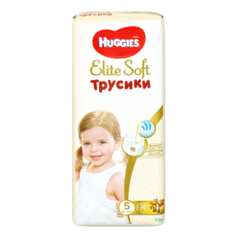 Трусики-подгузники Huggies Элит Софт 5 (12-17кг), 38 шт.