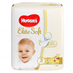 Подгузники Huggies Элит Софт 3 (5-9кг), 21 шт.