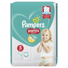 Трусики-подгузники PAMPERS Pants юниор (12-17кг), 15 шт.