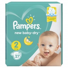 Подгузники PAMPERS New Baby мини (4-8кг), 27 шт.