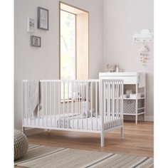 Кроватка Mothercare Balham, 120 x 60 см, белый