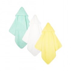 Полотенце с капюшоном 75х75 см, 3 шт. Mothercare