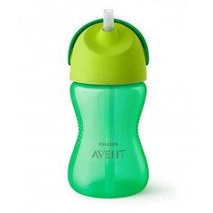 Чашка с трубочкой Philips Avent, от 12 мес., 300 мл, зеленый