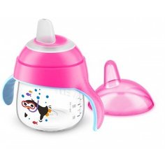 Чашка-непроливайка Philips Avent, от 6 мес., 200 мл, розовый