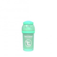 Бутылочка Twistshake антиколиковая для кормления, зеленый