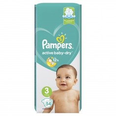 Подгузники PAMPERS Active Baby миди (6-10кг), 54 шт.