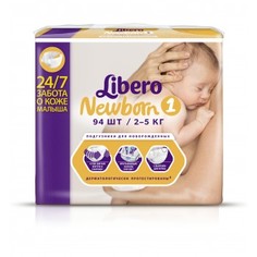 Подгузники LIBERO Newborn Baru (1) 2-5 кг, 94 шт.