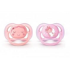 Пустышка Philips Avent Ultra Air Design "Ангел", 0-6 мес., 2 шт.