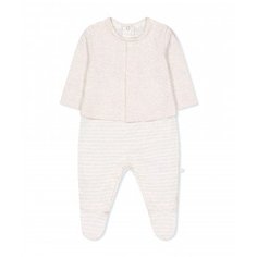 Комбинезон "Мишка" с имитацией кардигана, бежевый Mothercare