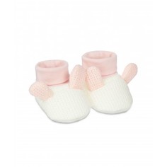 Носочки-пинетки вязаные, розовый и белый Mothercare