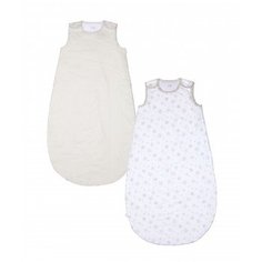 Спальный мешок (6 - 18 мес.), 2.5 тог, 2 шт., бежевый, белый Mothercare