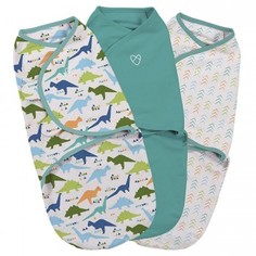 Конверт на липучке Summer Infant Swaddleme, S/M, 3шт., мятный