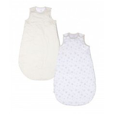 Спальный мешок (0-6 мес.), 2.5 тог, 2 шт., бежевый, белый Mothercare