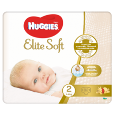 Подгузники Huggies Elite Soft 2, 4-6 кг, 82 шт.