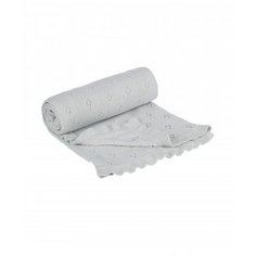 Одеяло ажурной вязки Mothercare, 90х70 см, серый