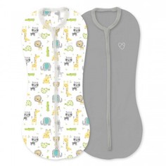 Конверт на молнии Swaddlepod, размер S "Safari Excursion" 2 шт Summer Infant