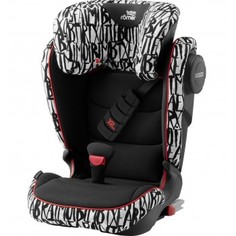 Автокресло Britax Roemer KIDFIX III S, Letter Design Highline, черный и белый