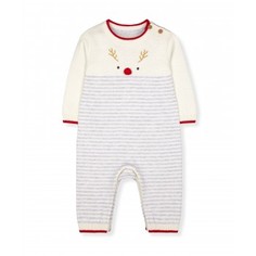 Комбинезон "Рудольф" вязаный, серый Mothercare