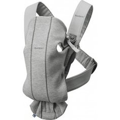 Рюкзак-переноска Baby Bjorn Mini 3D Jersey, светло-cерый