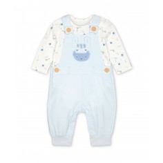 Комбинезон вельветовый "Жираф" и боди в комплекте Mothercare