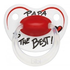 Пустышка bibi Premium Dental силикон 0-6 мес. Happiness Papa