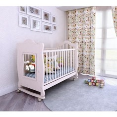 Кроватка-качалка Papaloni Finestra "Овечки" 120×60 см