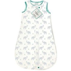 Спальный мешок для новорожденного SwaddleDesigns zzZipMe Sack Elephant &amp; Chickies