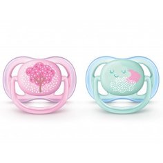 Пустышка Philips Avent Ultra Air Design, 0-6 мес., 2 шт.