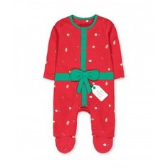 Комбинезон "Рождественский подарок", красный Mothercare