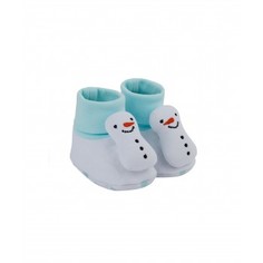 Пинетки-носочки "Снеговик", белый Mothercare