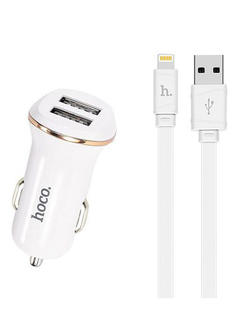 Зарядное устройство Hoco Z1 2xUSB 5V 2.1A + USB - Lightning White 115921