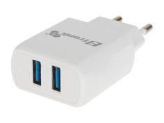 Зарядное устройство Eltronic Faster 2xUSB 2.1A White 5621