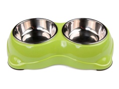 Миска двойная Bobo BO-3136A5-4 Green Bo&Bo